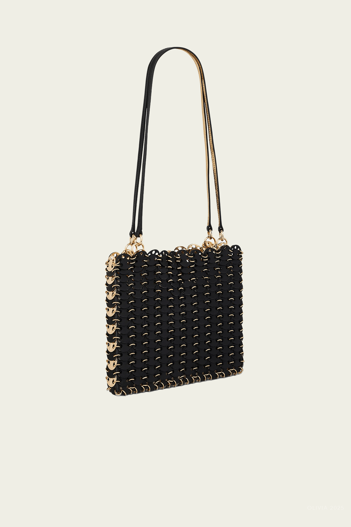 1969 Reversible Flip Leather Bag in Black Gold - shop - olivia.com
