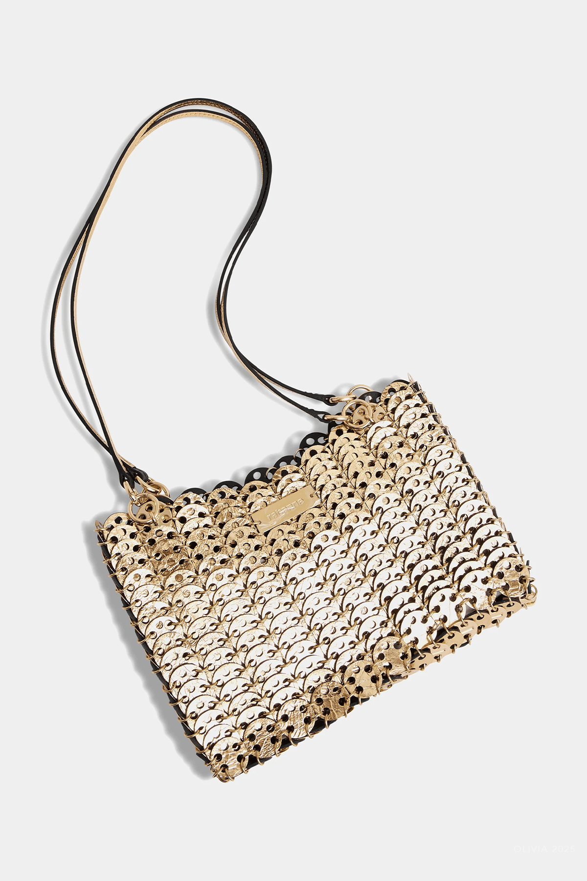 1969 Reversible Flip Leather Bag in Black Gold - shop - olivia.com