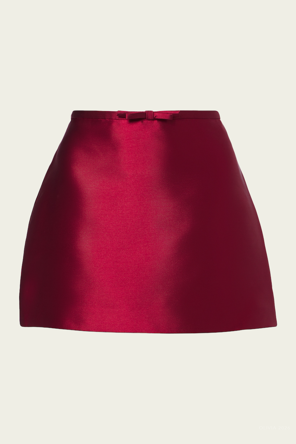 Viana Mini Skirt in Lipstick