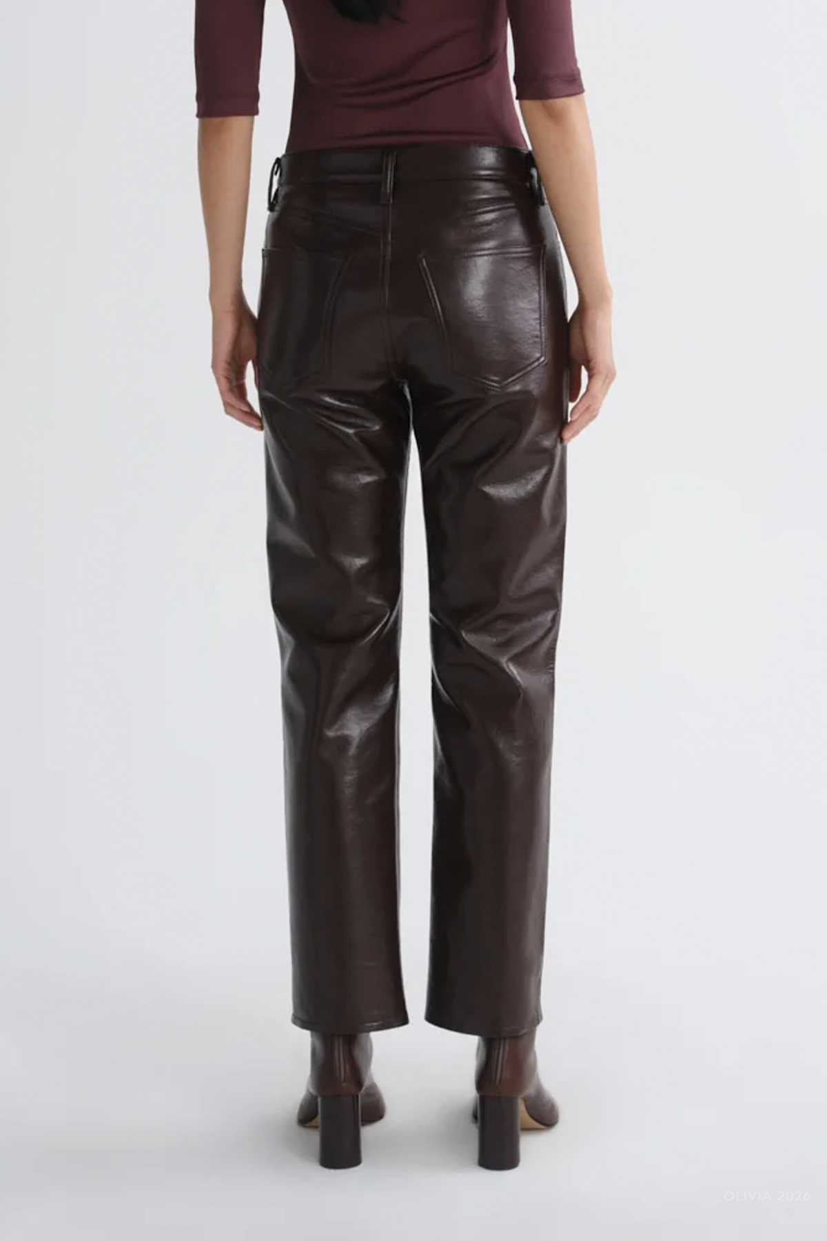 Lana Jean (Recycled Leather) in Madera