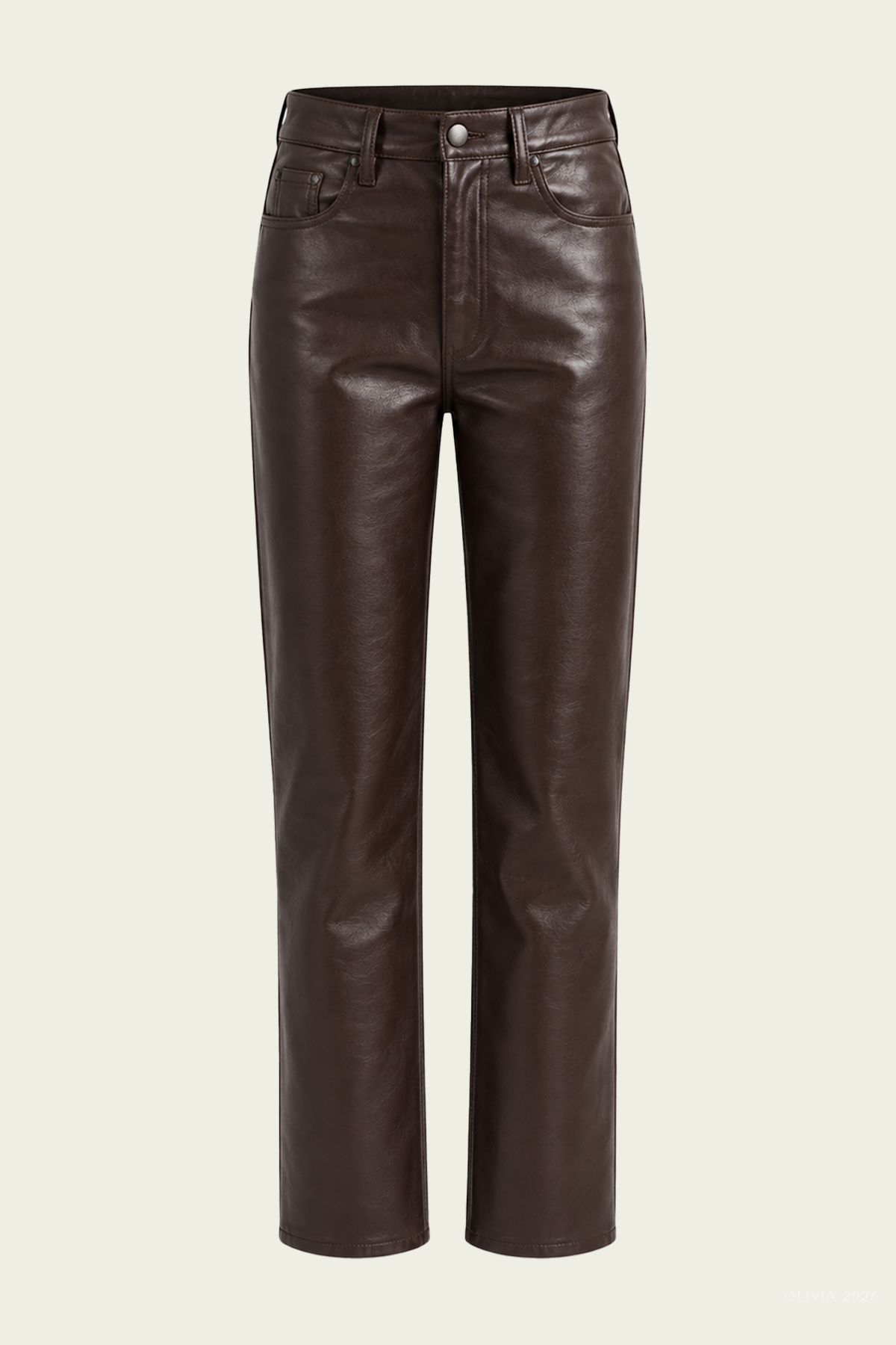 Lana Jean (Recycled Leather) in Madera