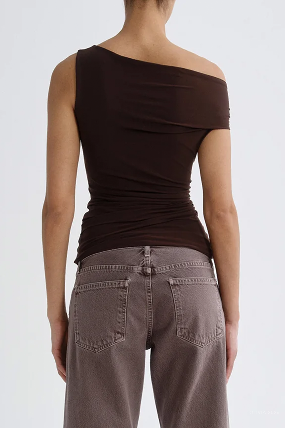 Carlin Top in Chocolate