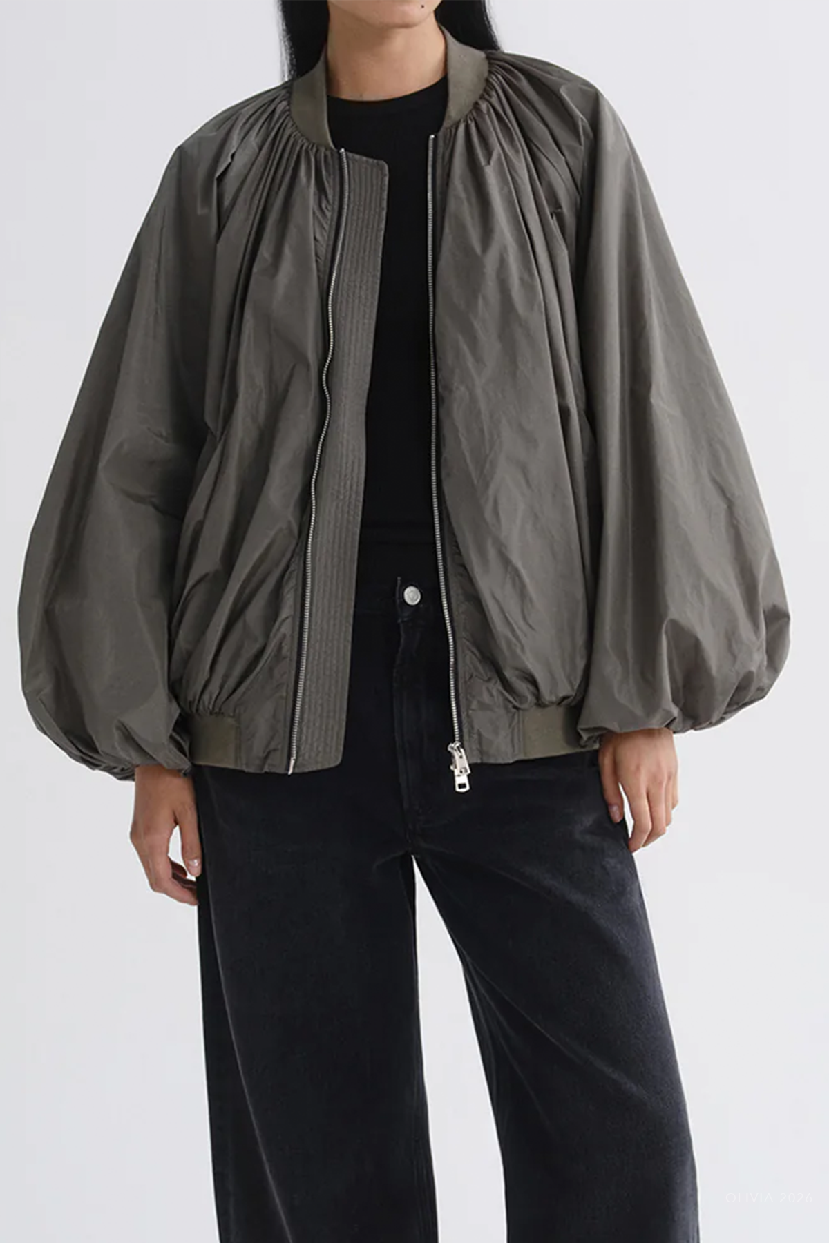 Raffi Bomber Jacket in Fern