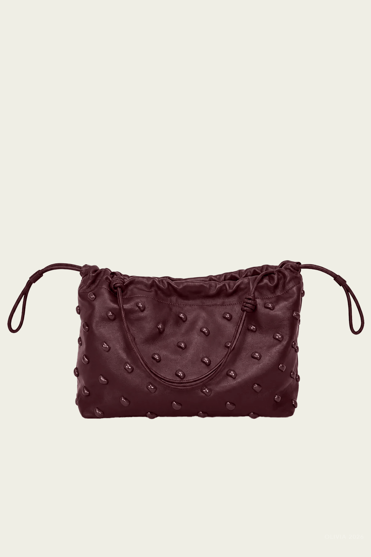 Arlo Studded Bag in Syrah