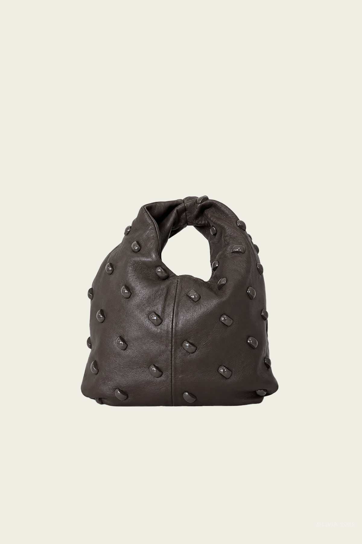 Simone Studded Bag in Ganache