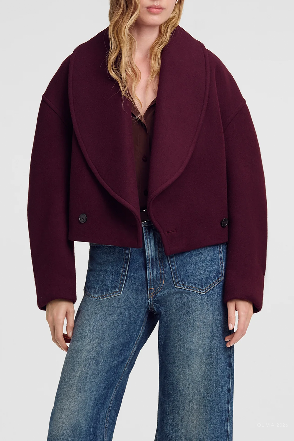 Stella Jacket in Deep Mulberry