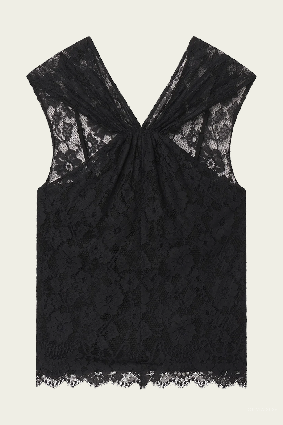 Irina Lace Top in Black