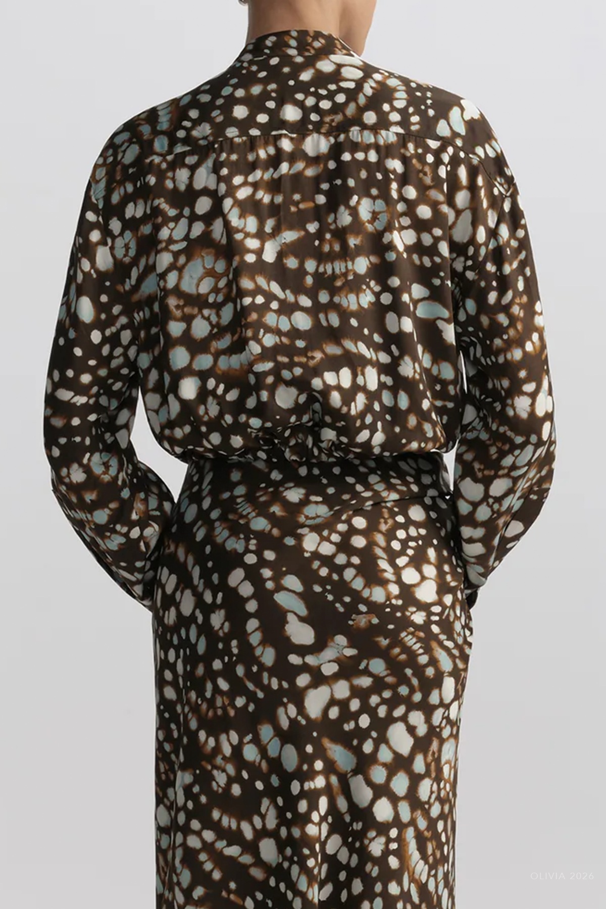 Luca Printed Top in Ganache Multi