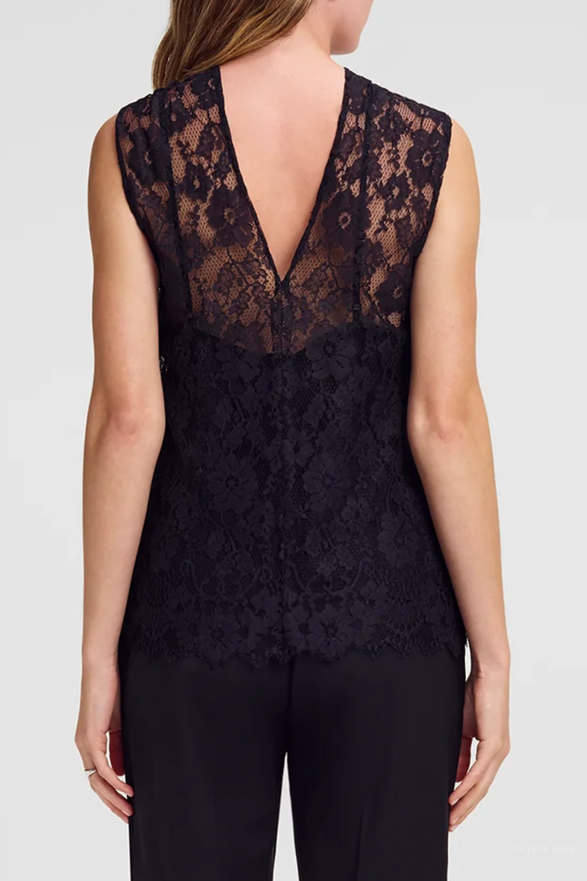Irina Lace Top in Black