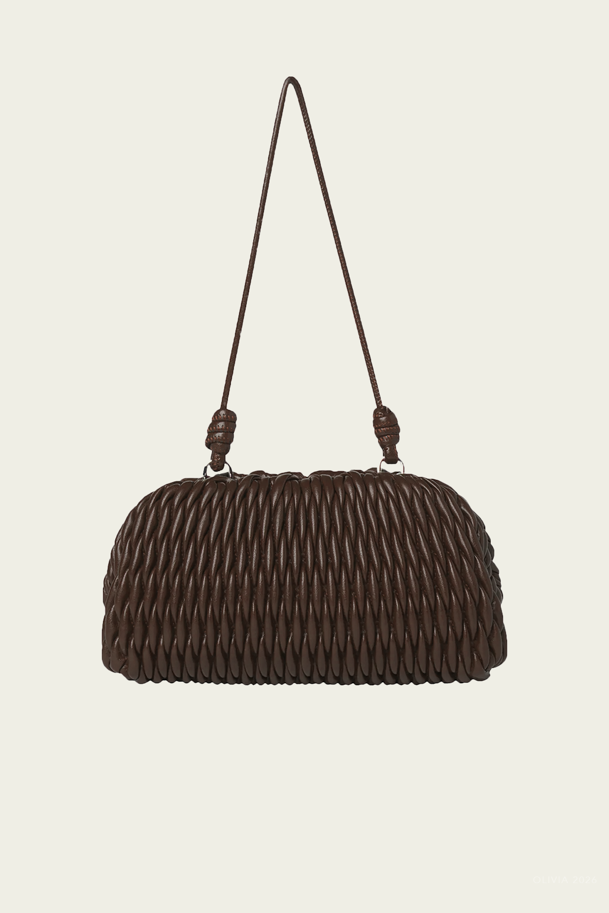 Elio Convertible Clutch Bag in Ganache