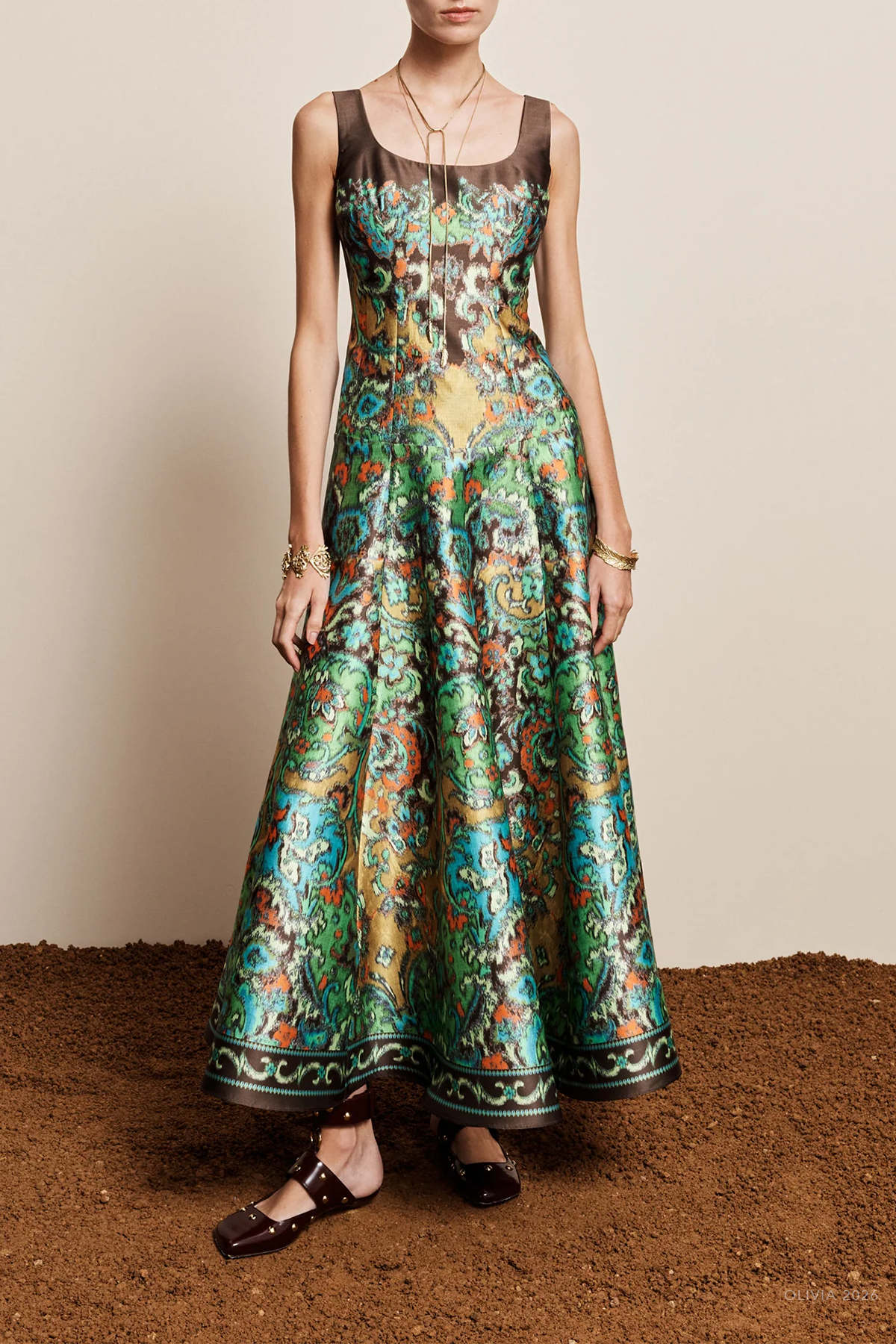 Charlotte Gown in Multicolor