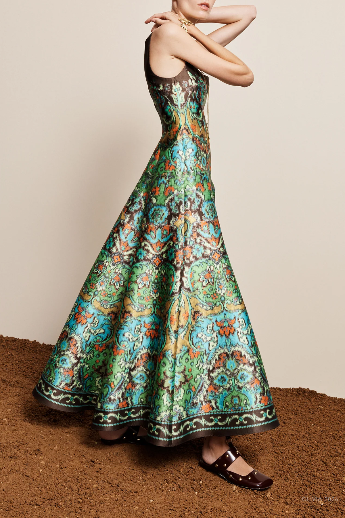 Charlotte Gown in Multicolor