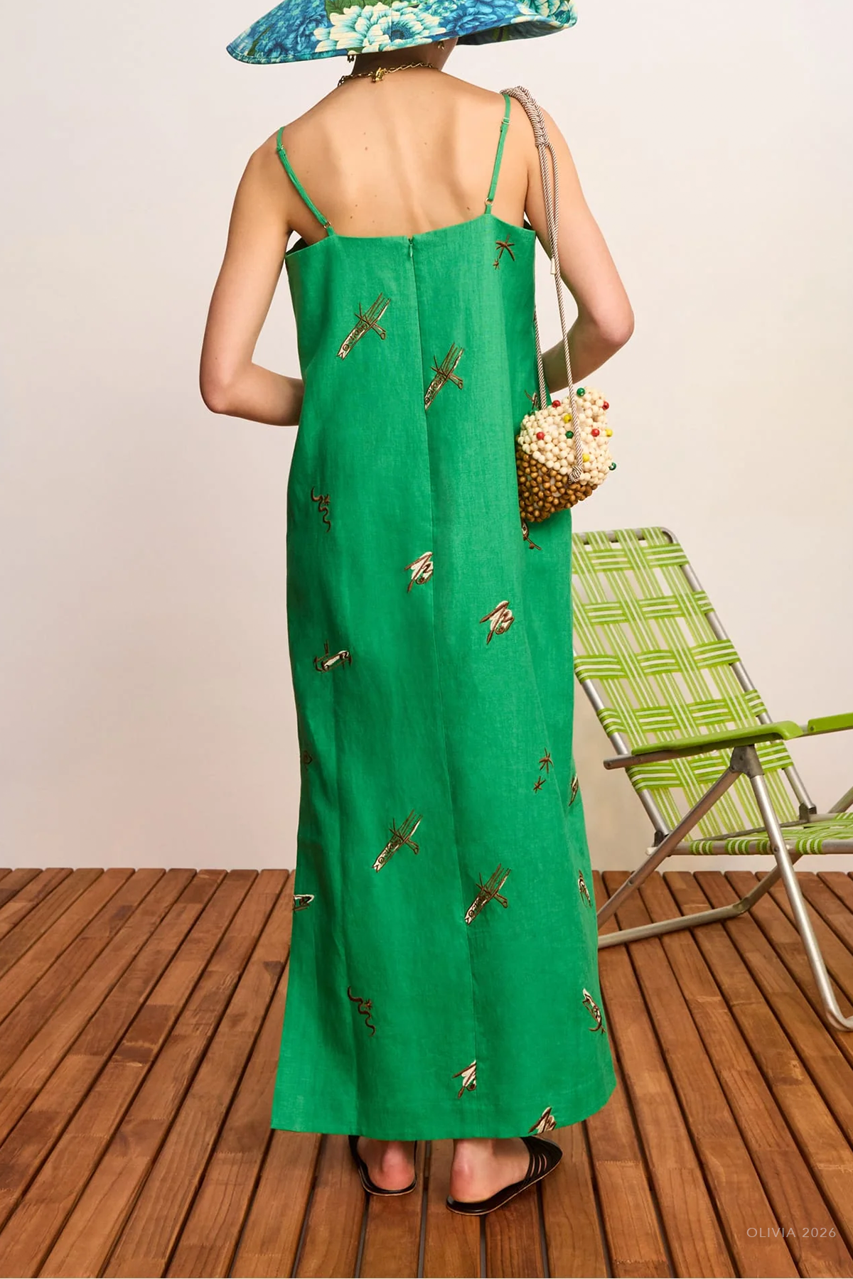 Wanda Embroidered Midi Dress