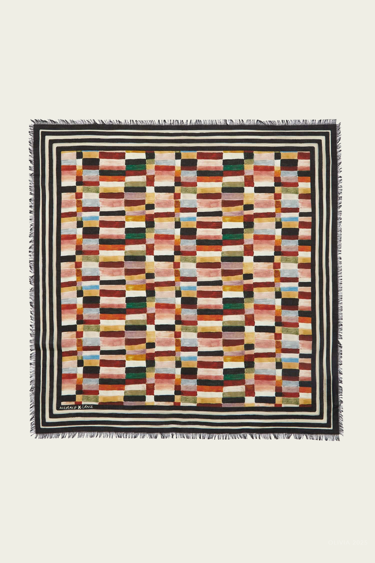 Marjorelle Midi Cotton Scarf in Multi