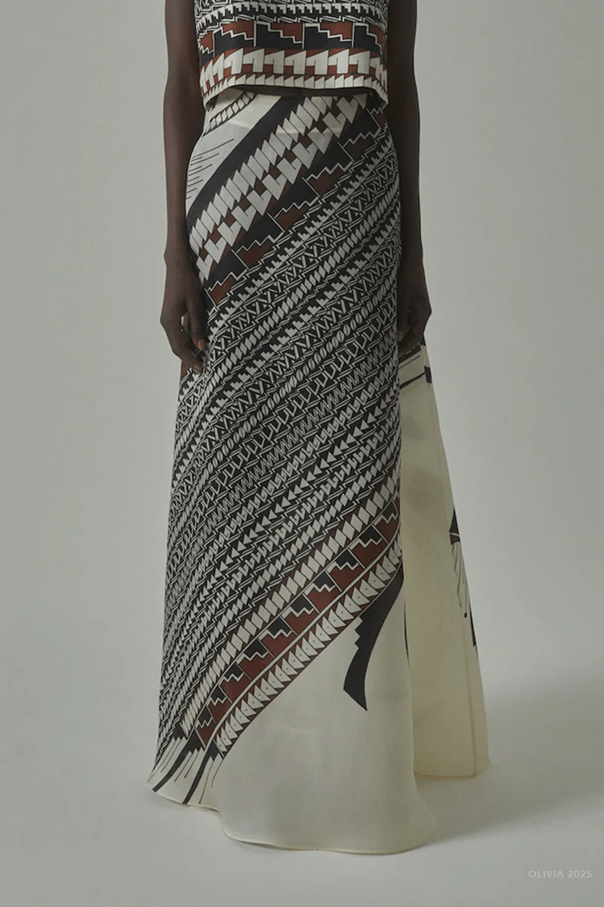 Alex Jurado Skirt in Ivory Multi - shop - olivia.com