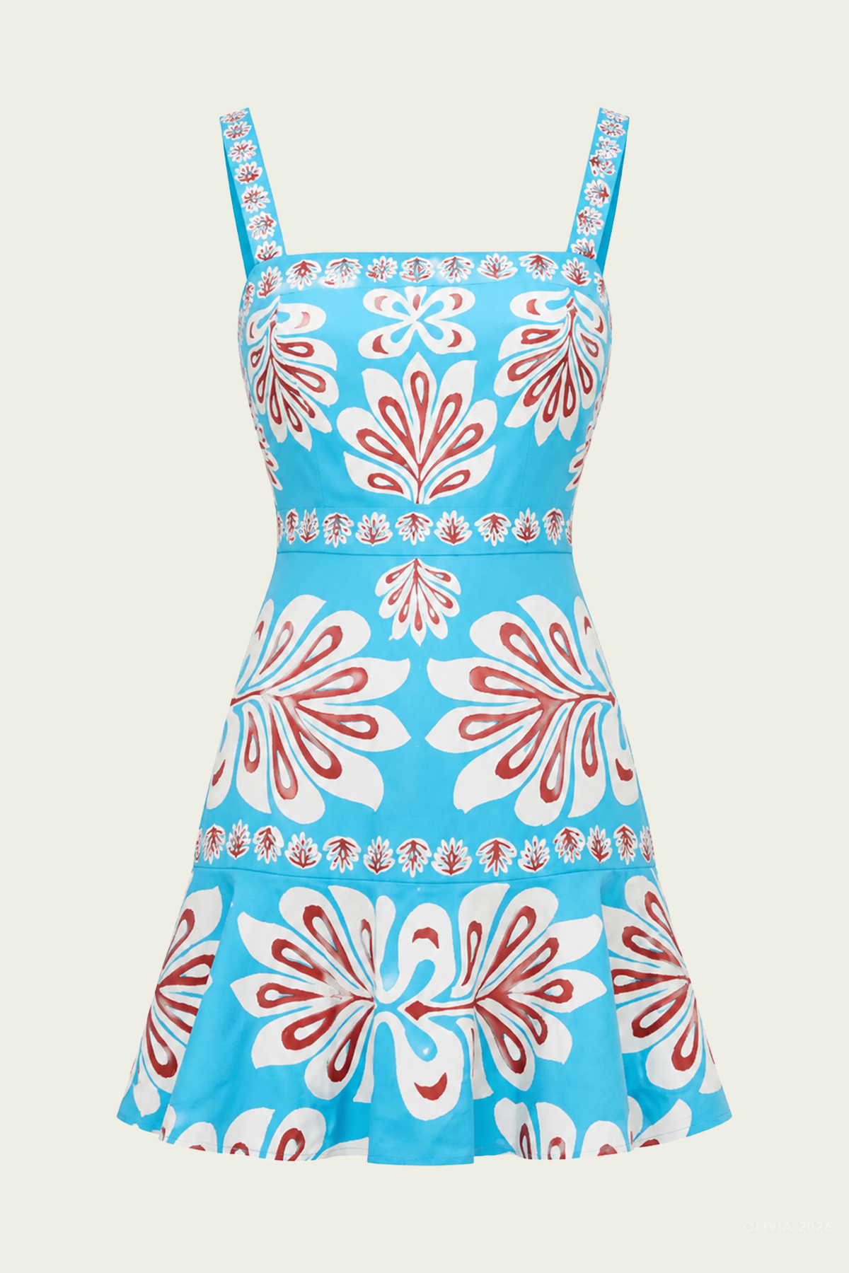 Saverine Dress in Cerulean Bloom
