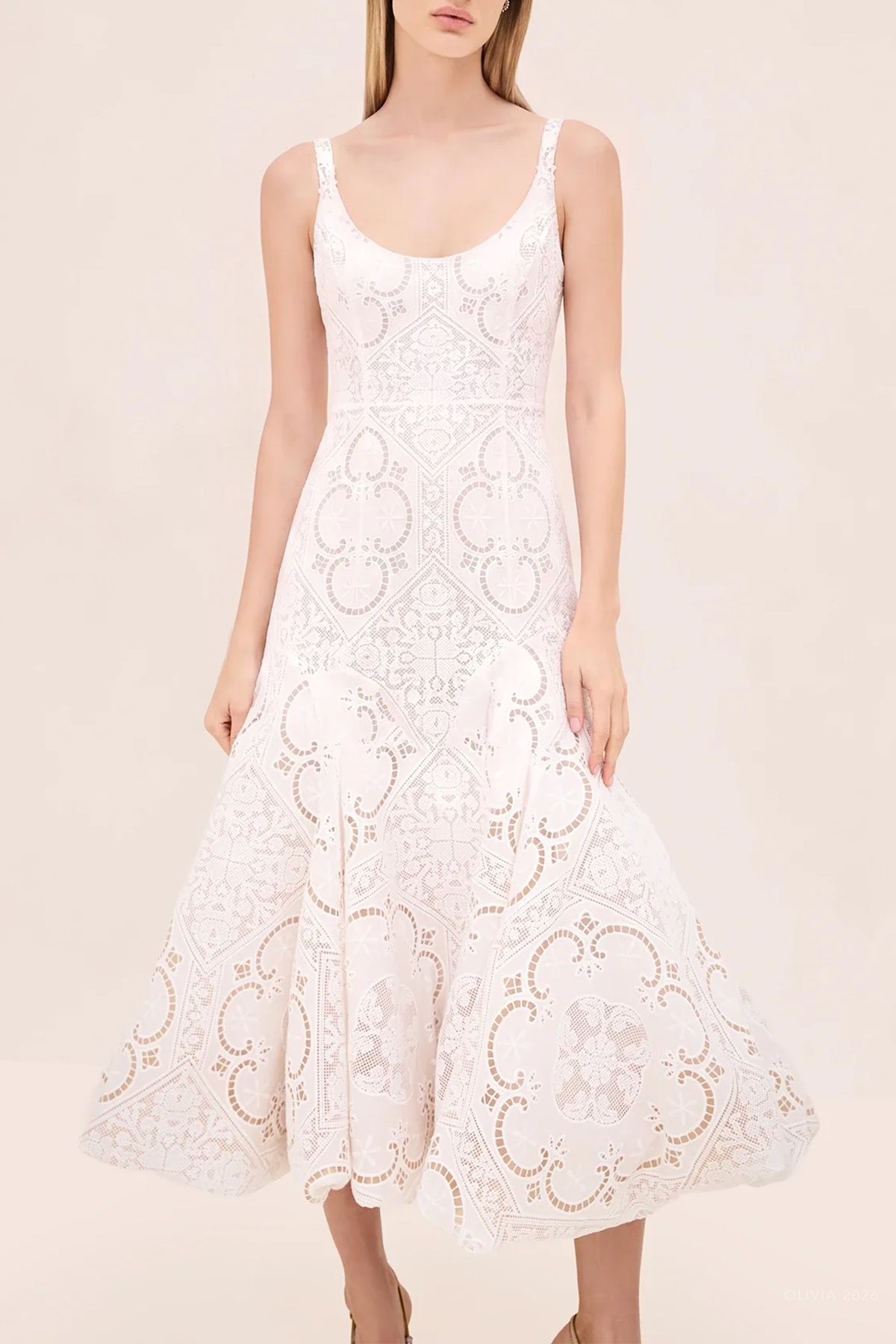 Antibes Midi Dress in White