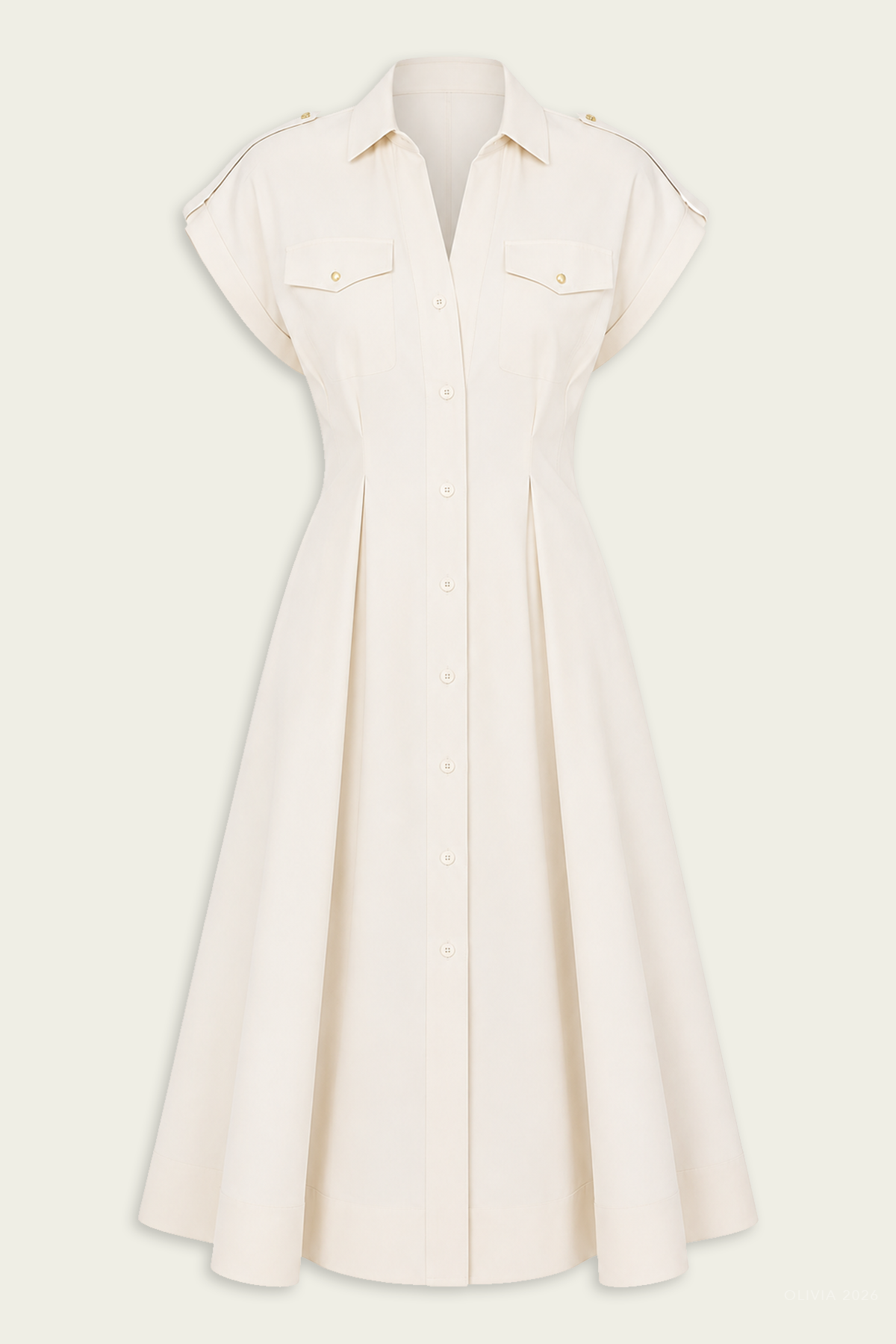 Ceres Dress in Beige