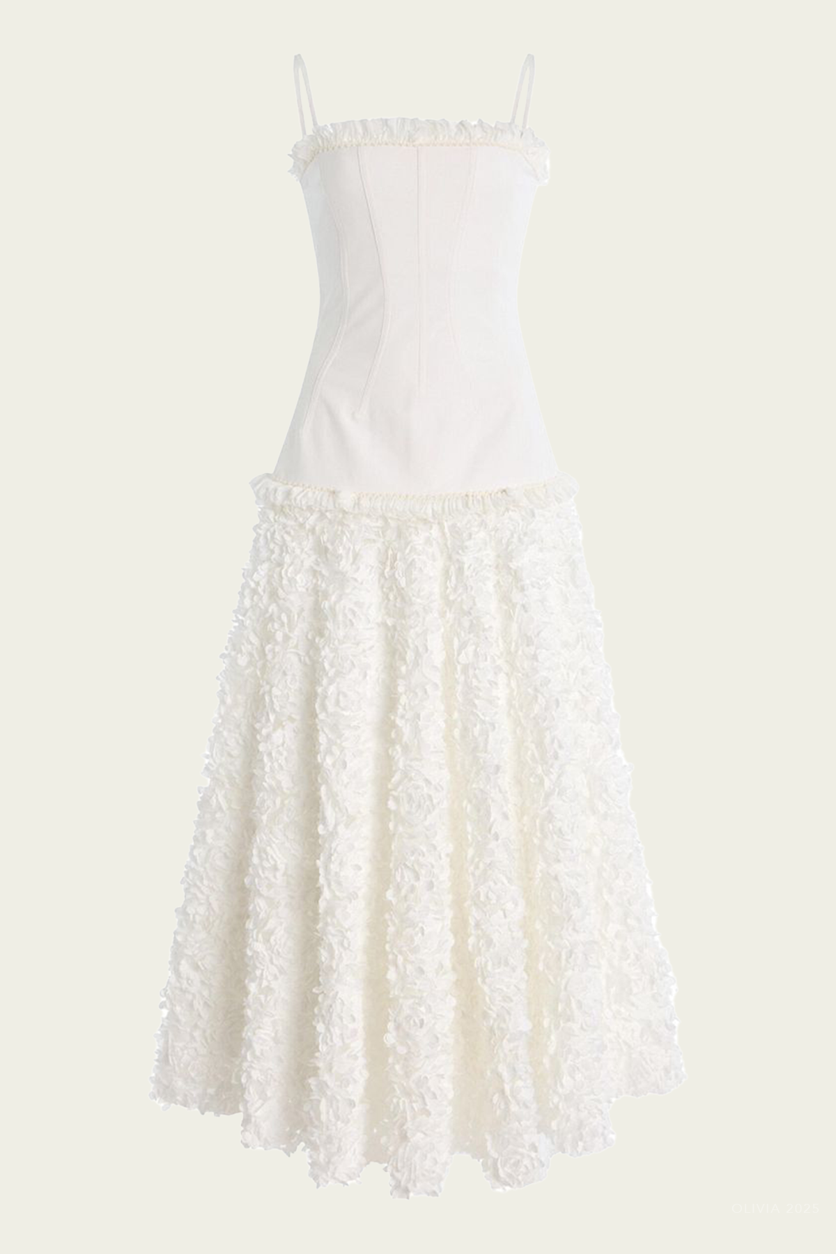 Maitland Midi Dress in White