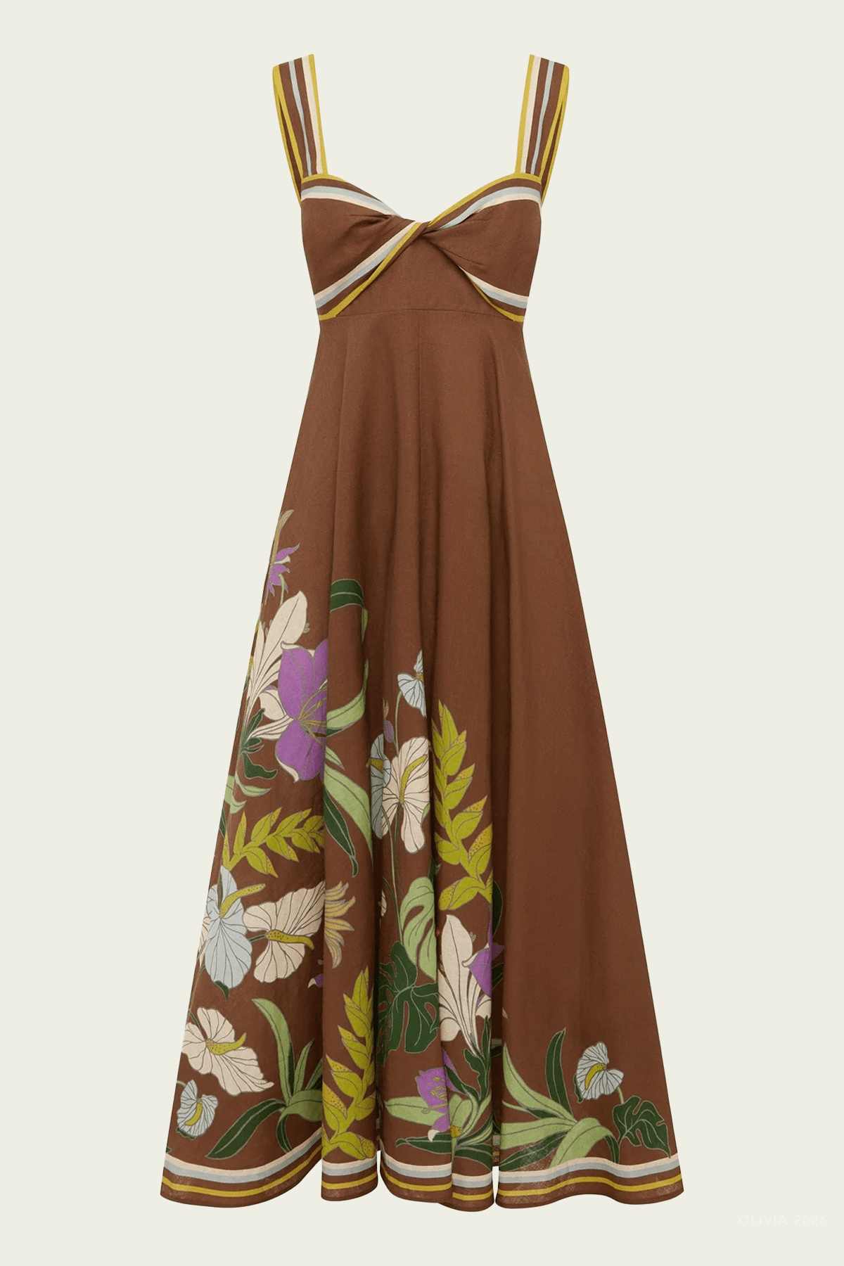 Alfie Twist Sundress in Chocolate - shop - olivia.com