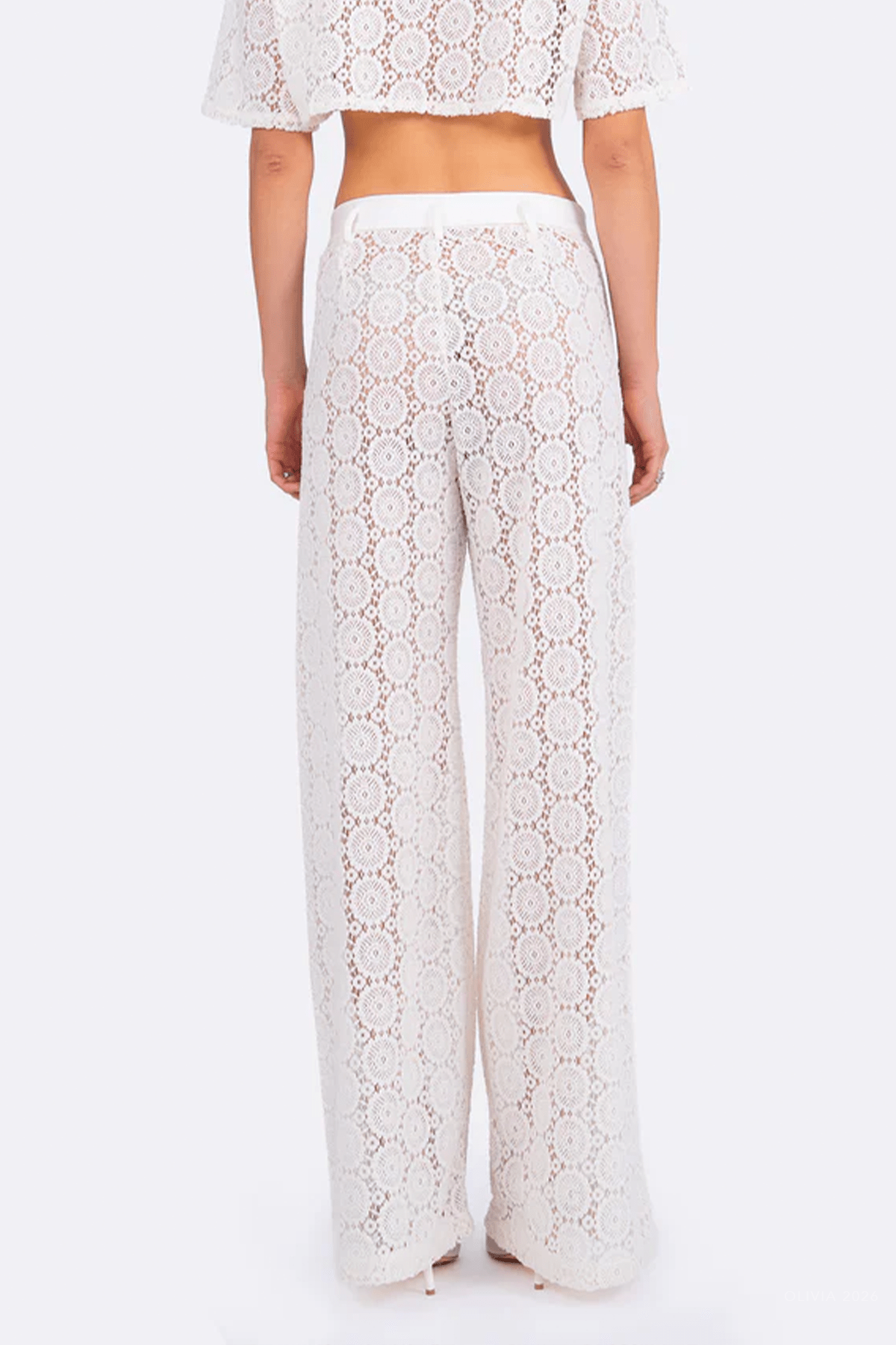 Alice Pant in Ivory - shop-olivia.com