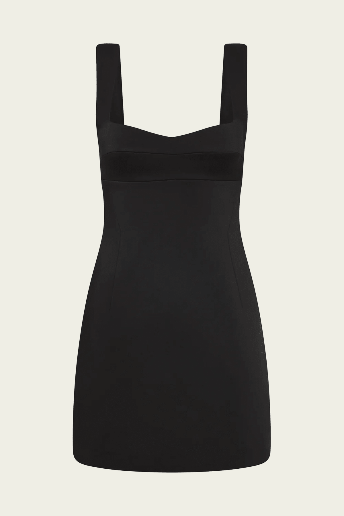 Alizee Structured Mini Dress in Black