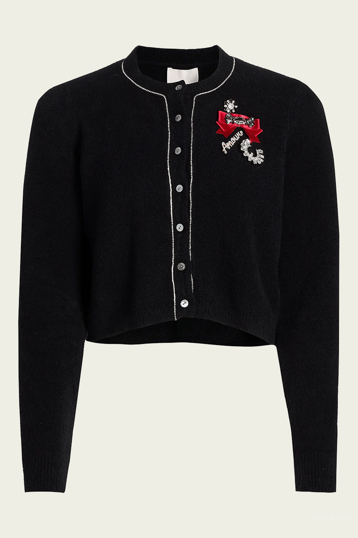 Allura Cardigan in Black Clear - shop - olivia.com