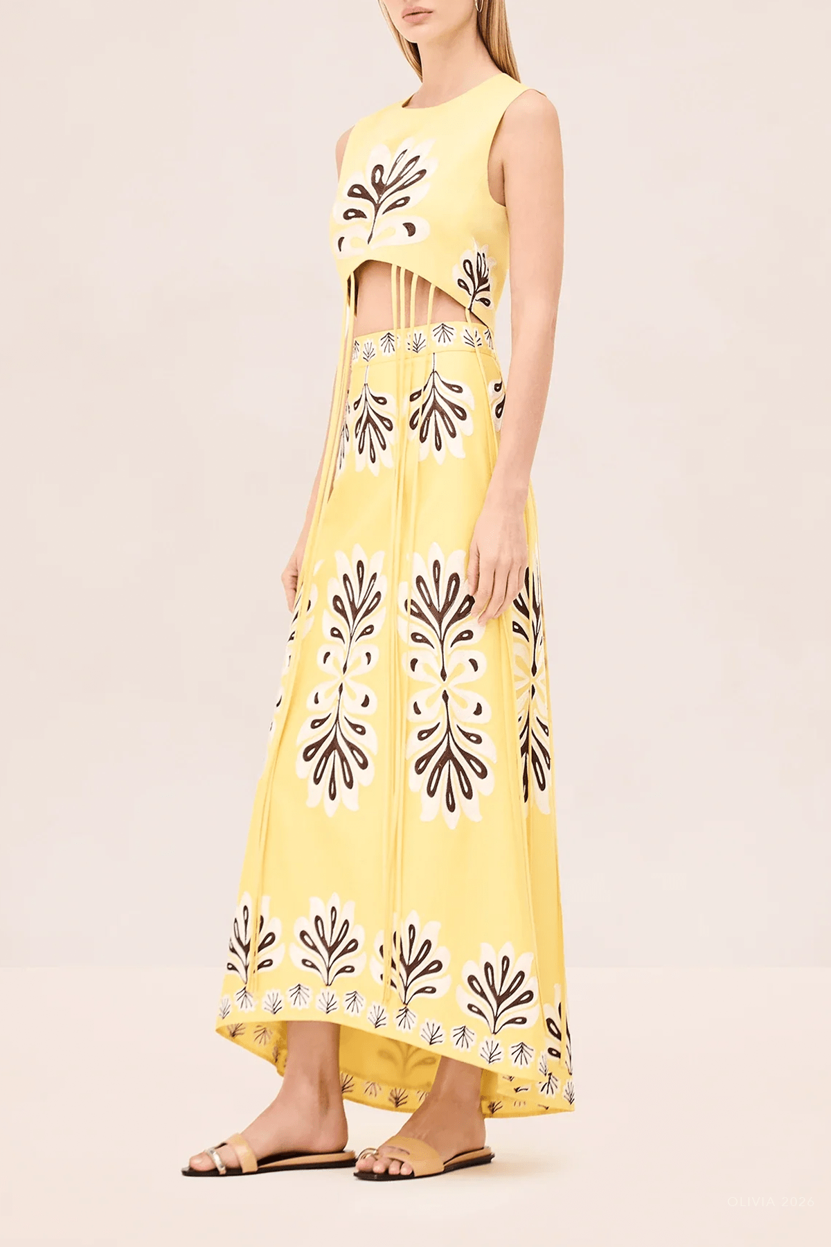 Amarisse Skirt in Sunlit Bloom - shop - olivia.com