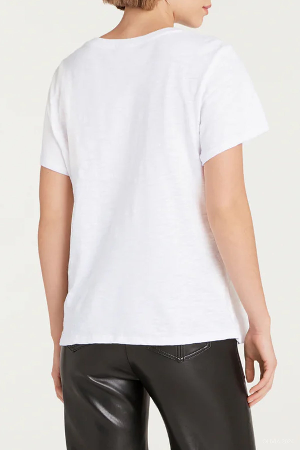 Amour Amour Amour Foiled Tee in White Silver - shop - olivia.com