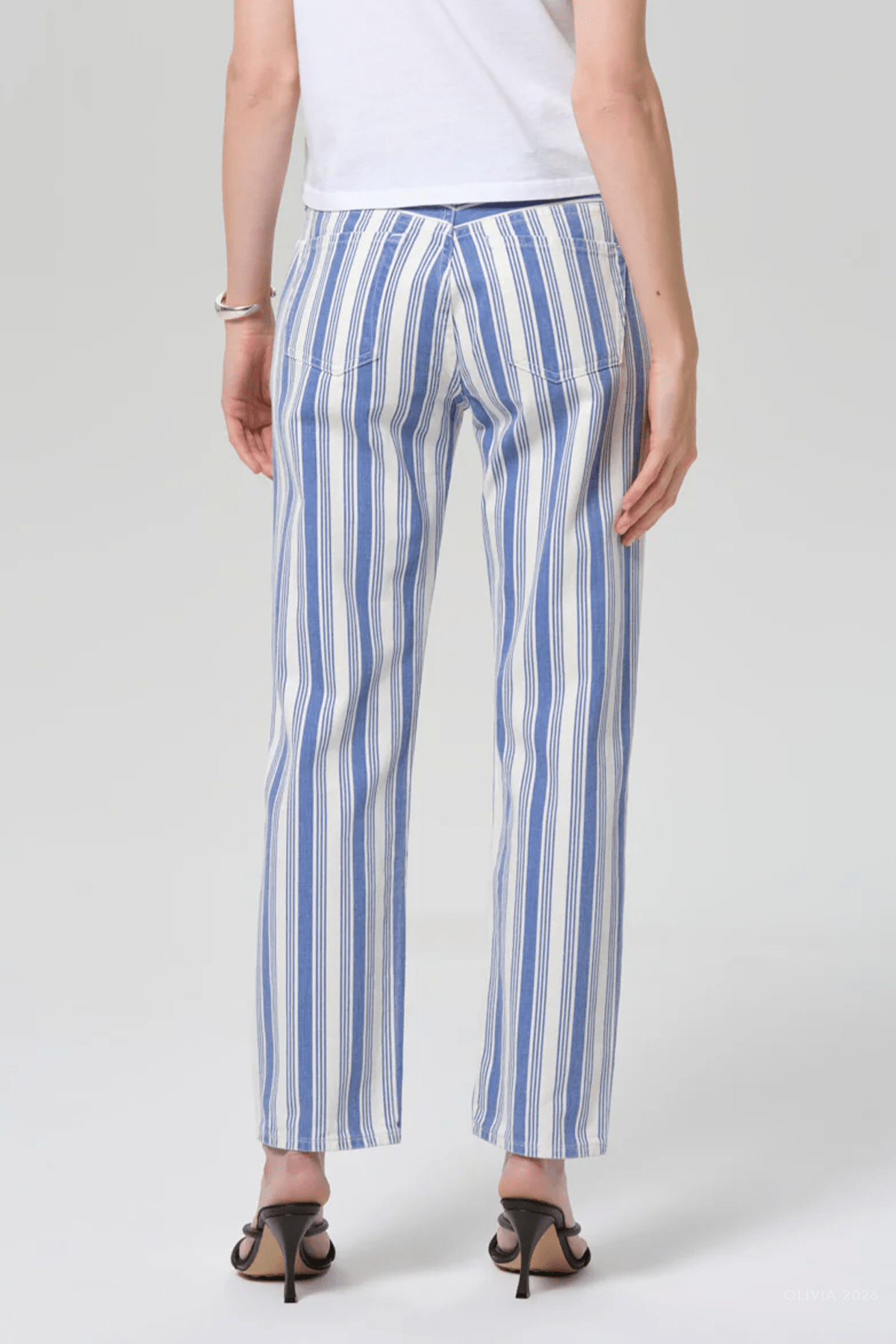 Anissa Straight Leg in Mar Stripe - shop - olivia.com