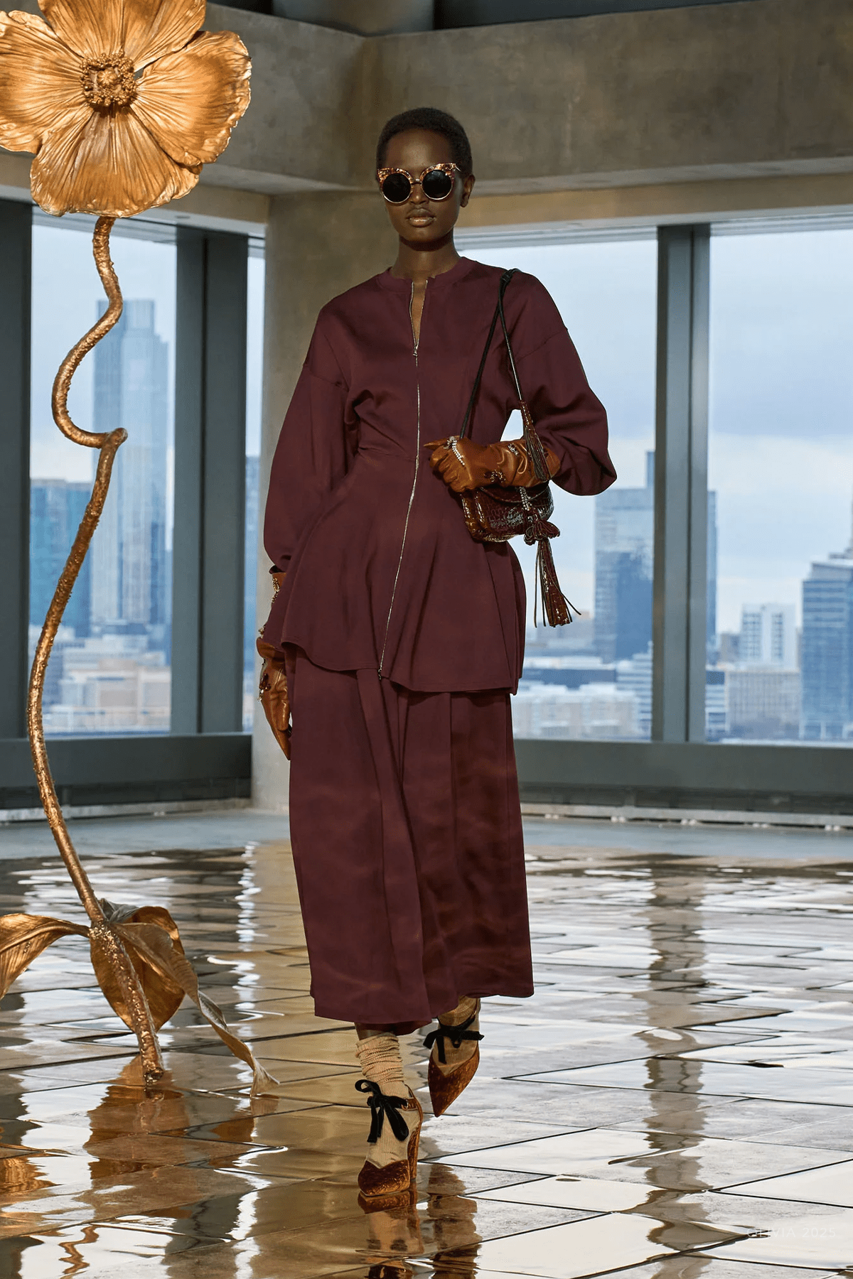 Ansel Mini Dress in Mahogany - shop - olivia.com