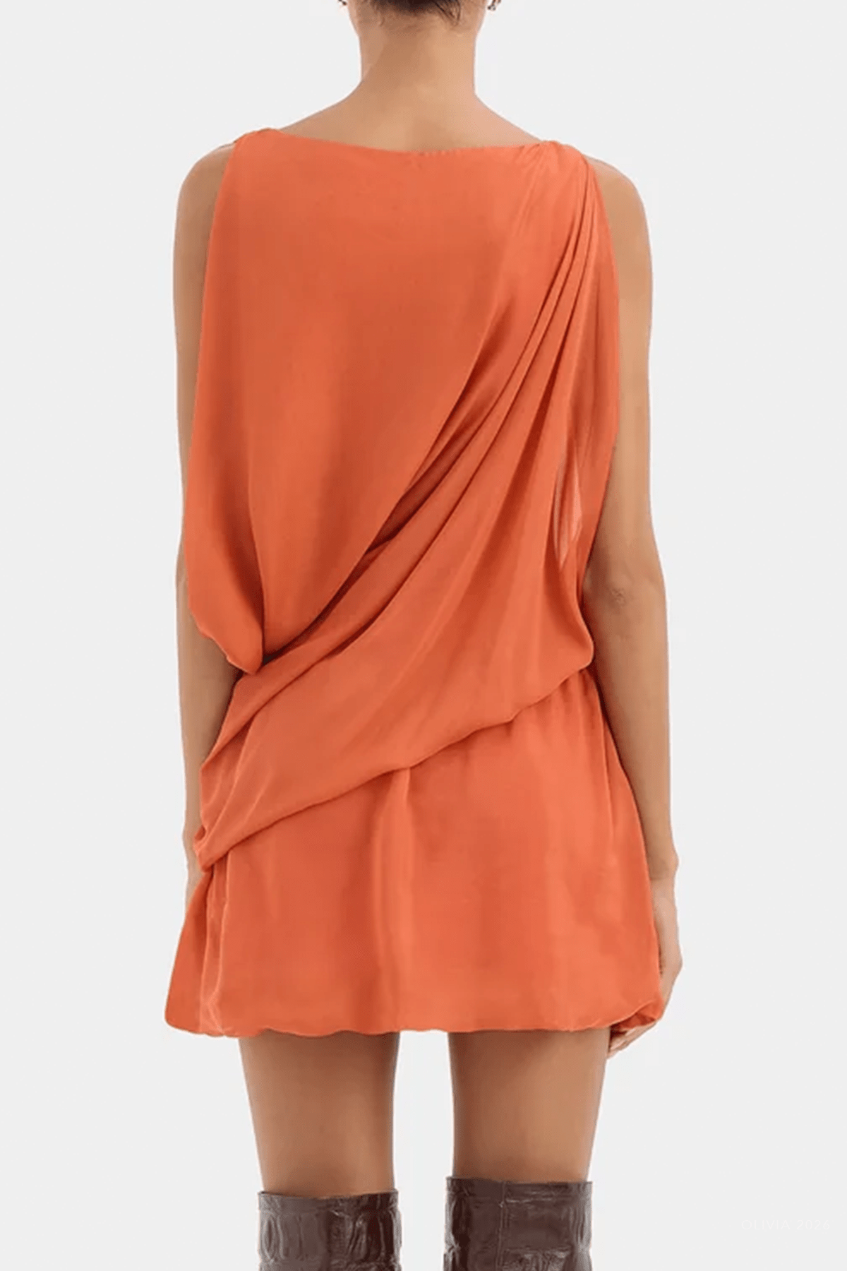 Arisa Mini Dress in Watermelon - shop-olivia.com