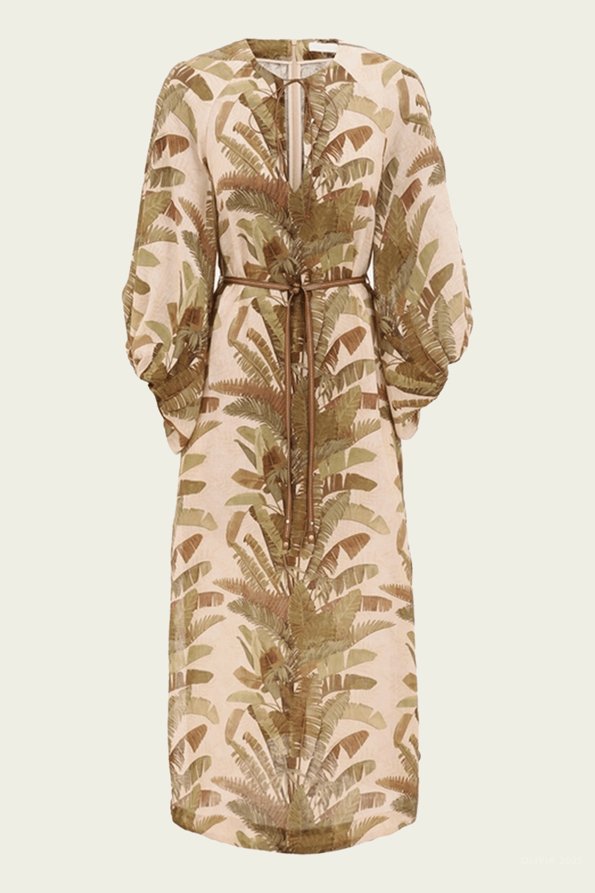 Ascension Midi Dress in Green Palm - shop - olivia.com