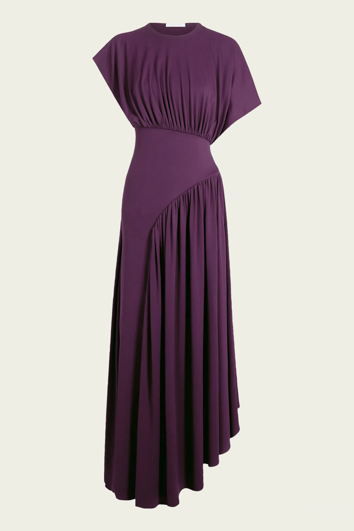 Rabanne Women's Fluid Jersey Maxi Dress - Magenta Purple