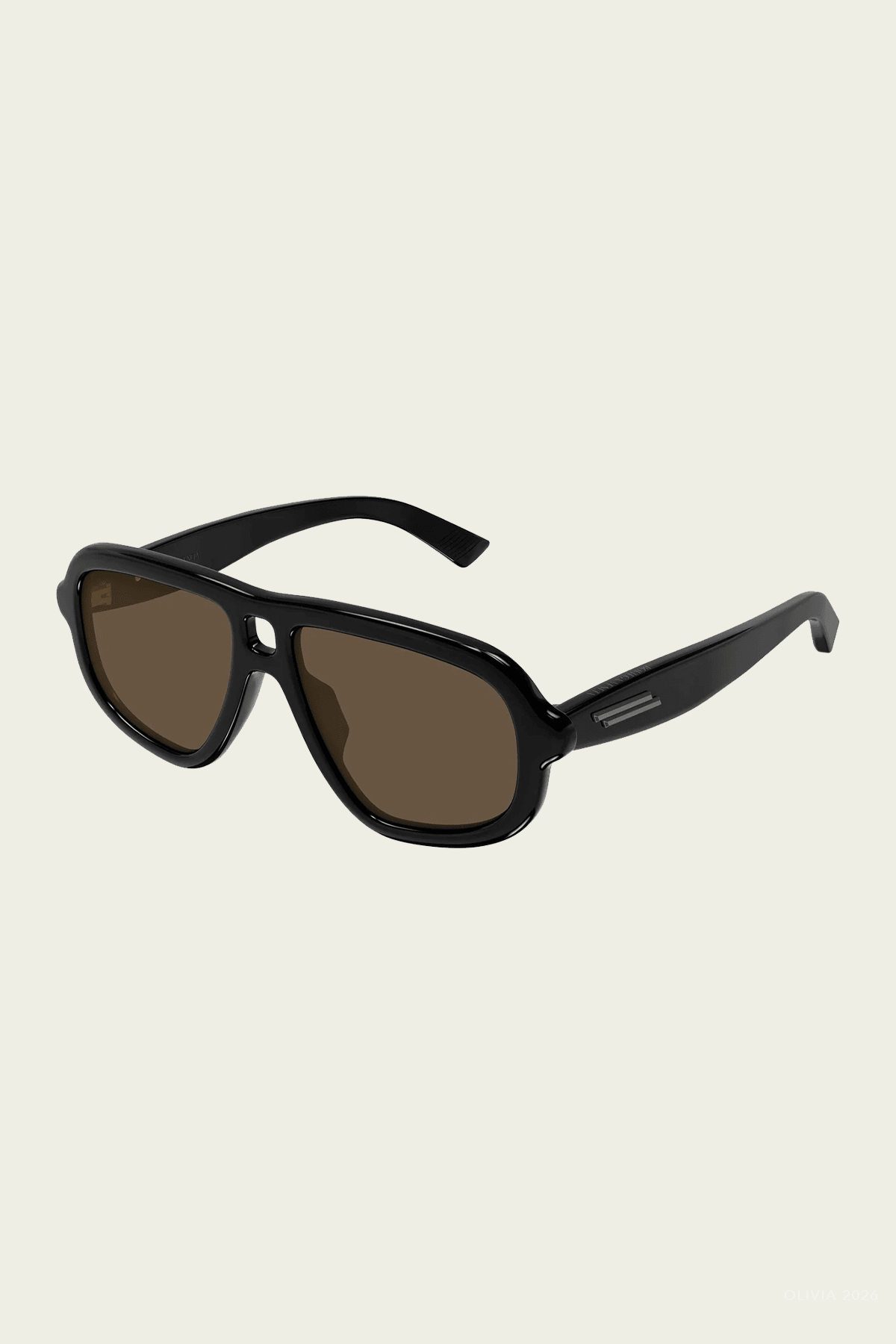 Aviator Bold Sunglasses in Black - shop-olivia.com