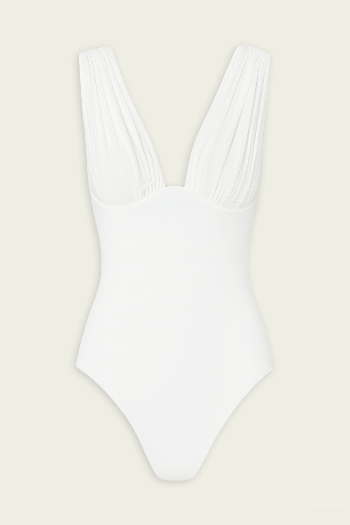 Awaken Gathered One - Piece Swimsuit in Ivory - shop - olivia.com