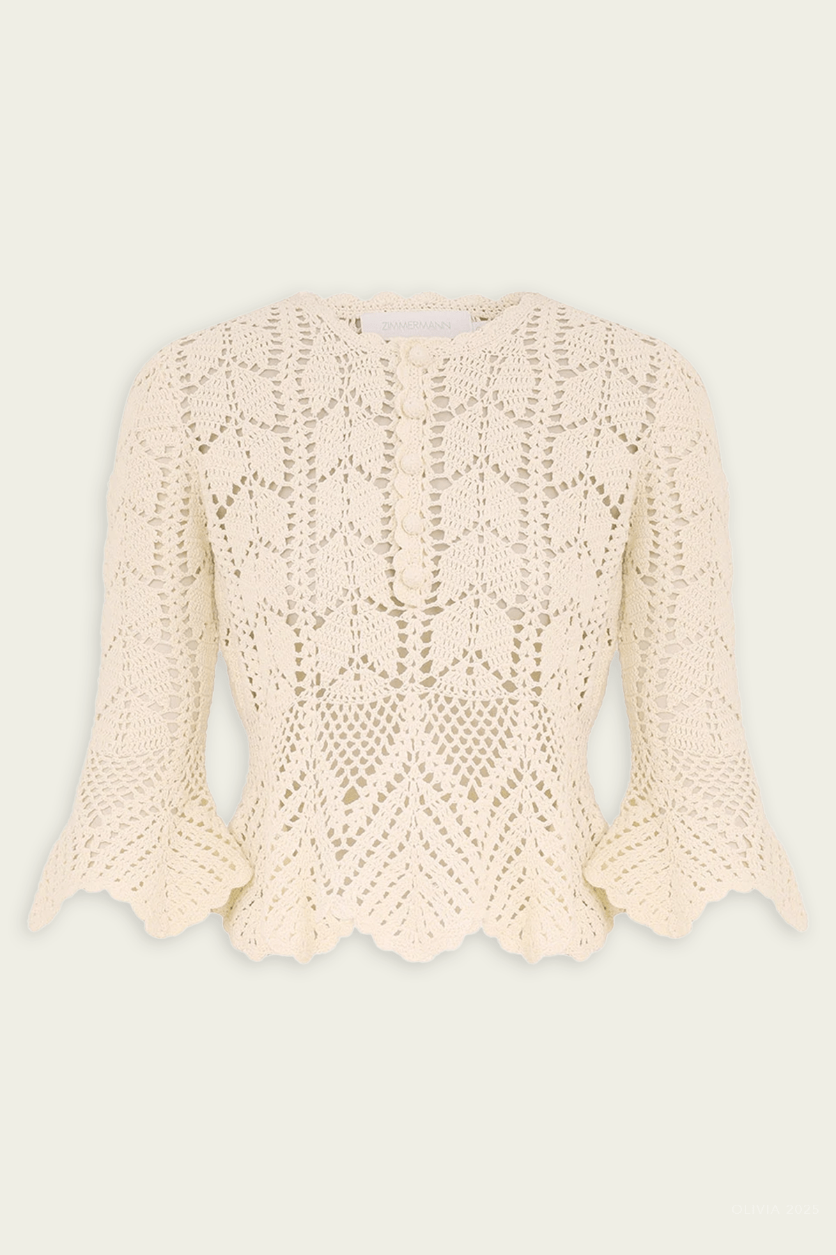 Awaken Lace Crochet Top in Cream - shop - olivia.com
