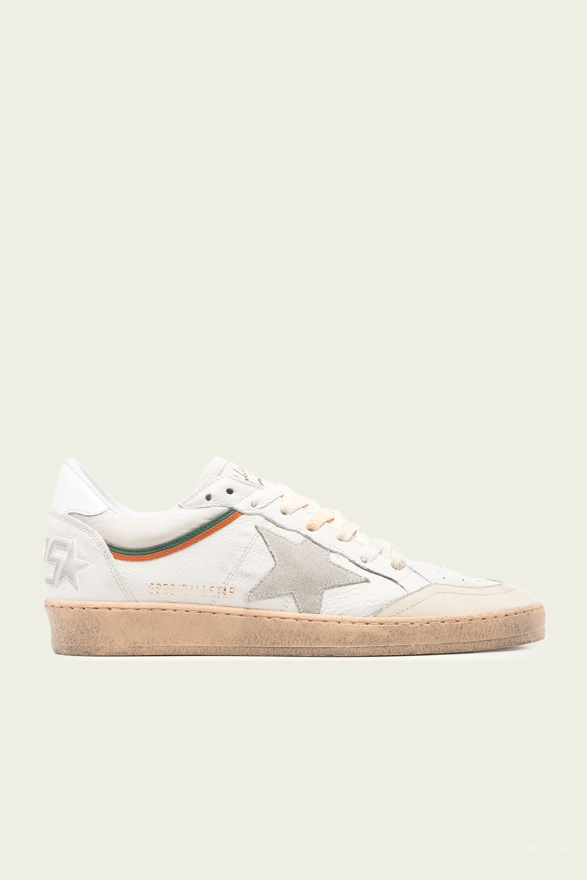 Ball - Star White Beige Men Leather Sneaker - shop - olivia.com