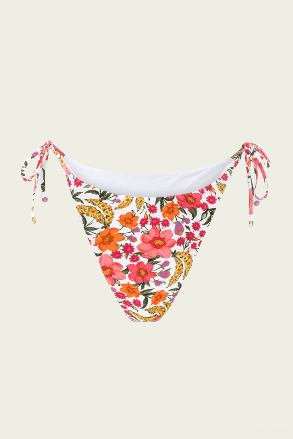 Banana Flowers Tie Side Bikini Bottom - shop - olivia.com