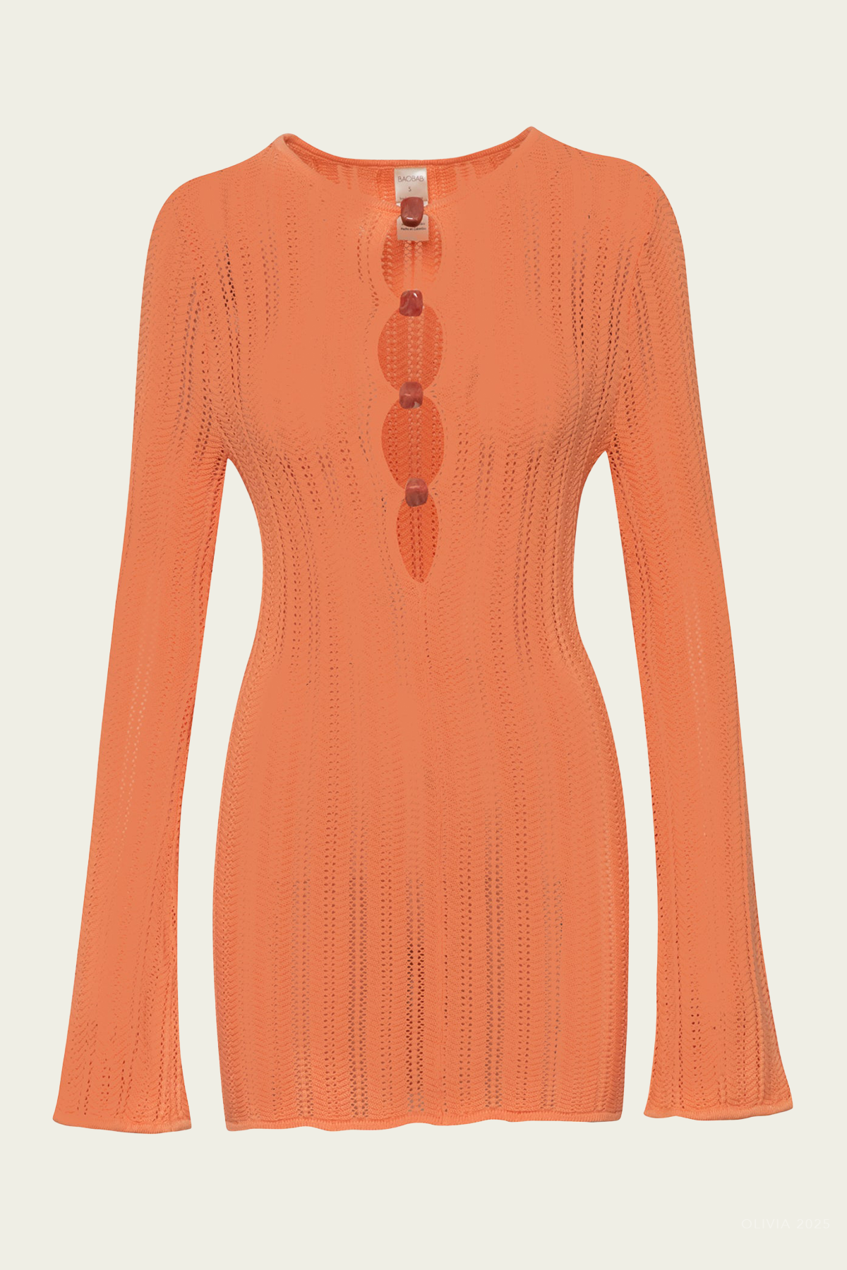 Mamu Mini Dress in Peach