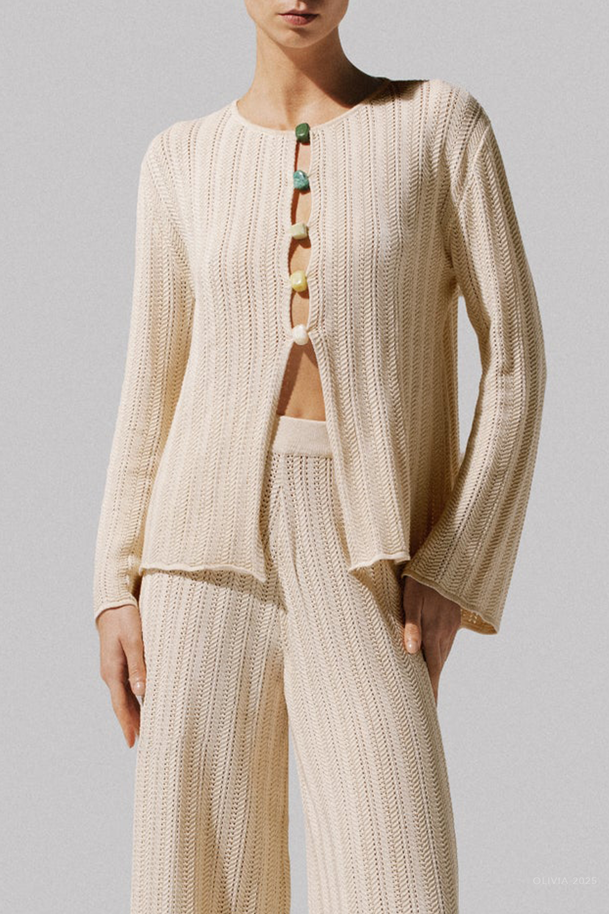 Corsica Top in Ivory