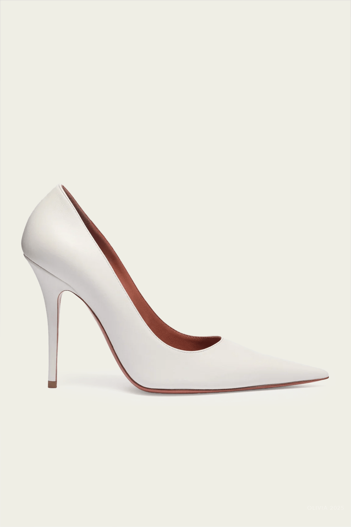 Barbara Pump 105 in White Nappa - shop - olivia.com