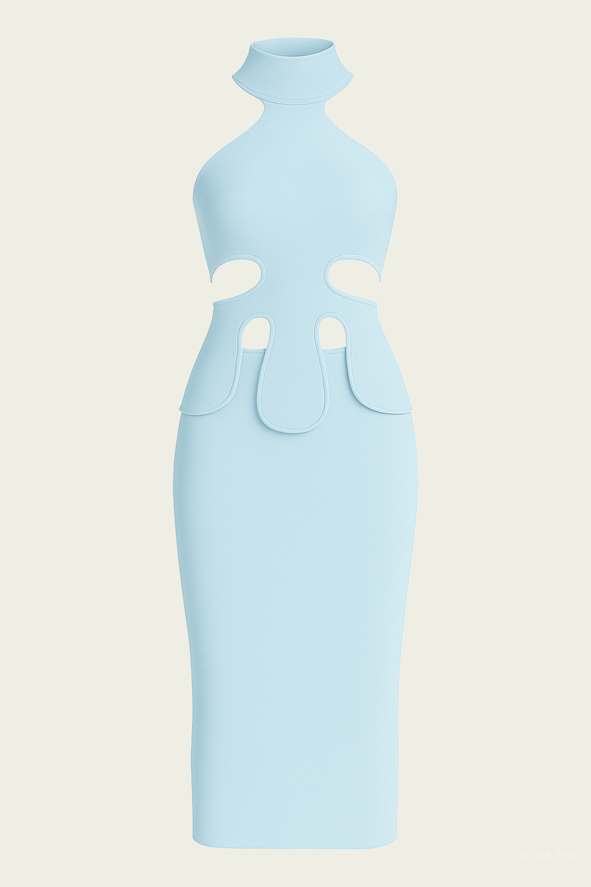 Baylee Midi Dress in Breeze - shop - olivia.com