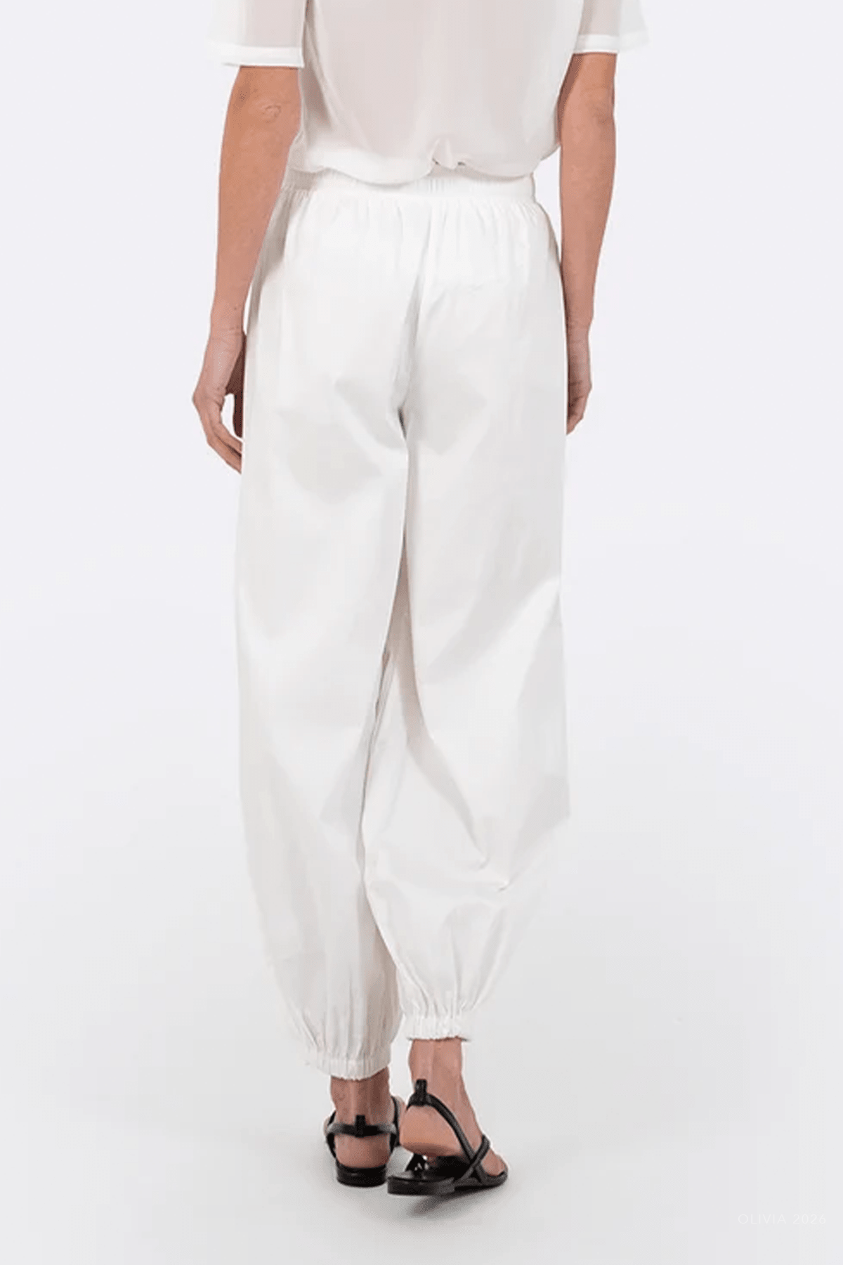 Bella Pants in White - shop-olivia.com