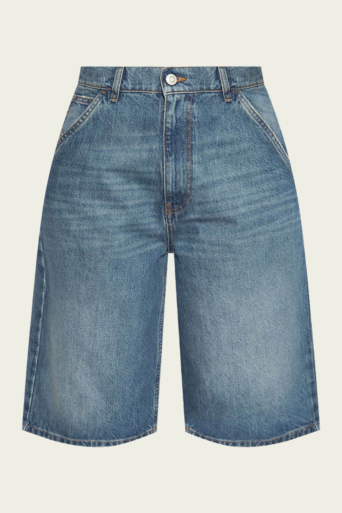 Bermuda Denim Pants in Blue - shop-olivia.com