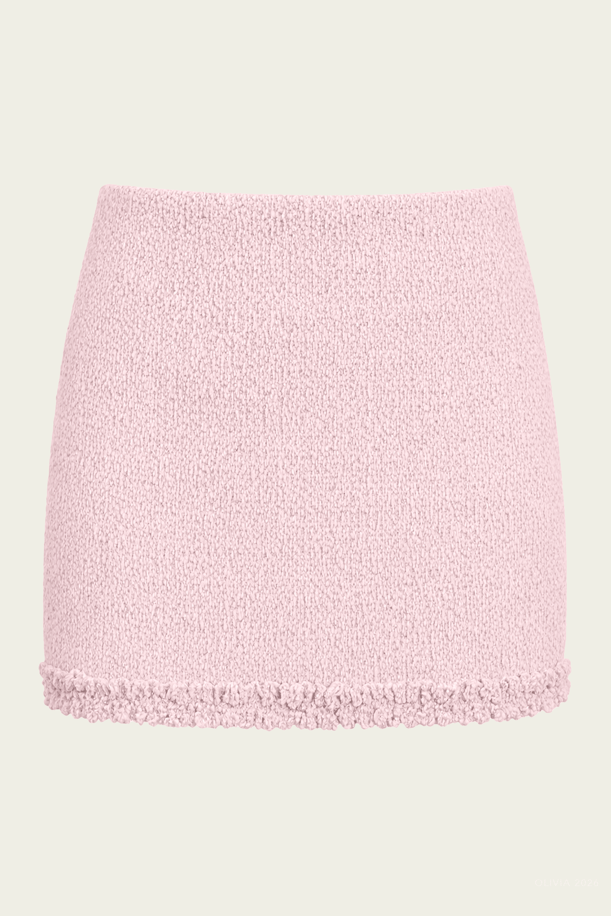 Bianca Mini Skirt in Rose Cream - shop - olivia.com