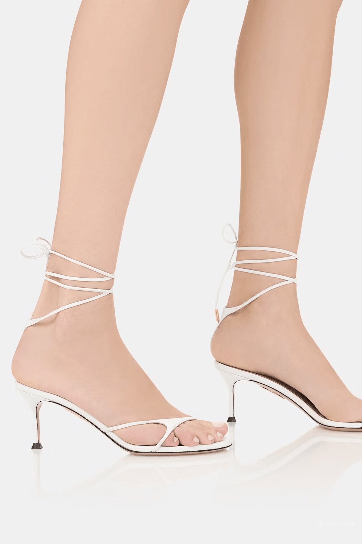 Bikini Sandal 65 in Optic White - shop - olivia.com
