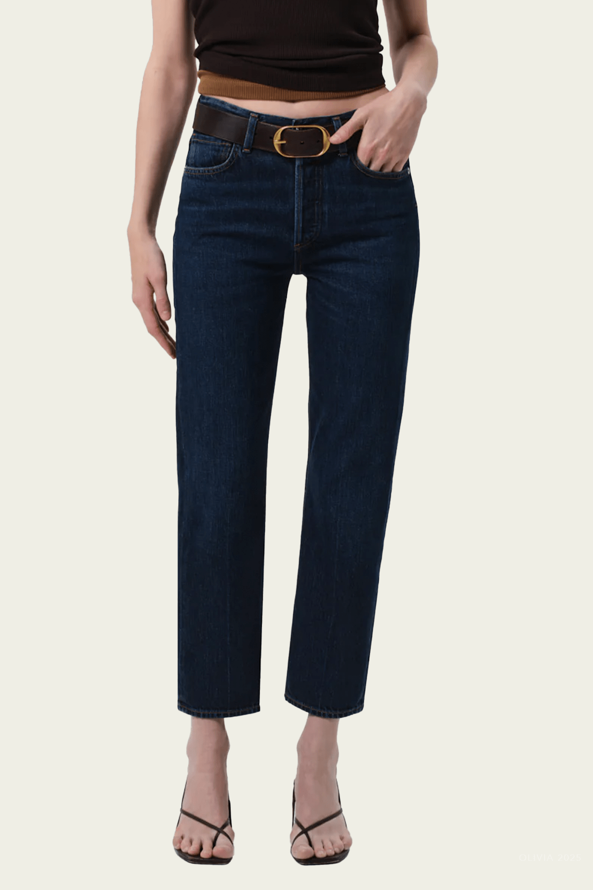 Blaine High Rise Straight in Medina - shop - olivia.com