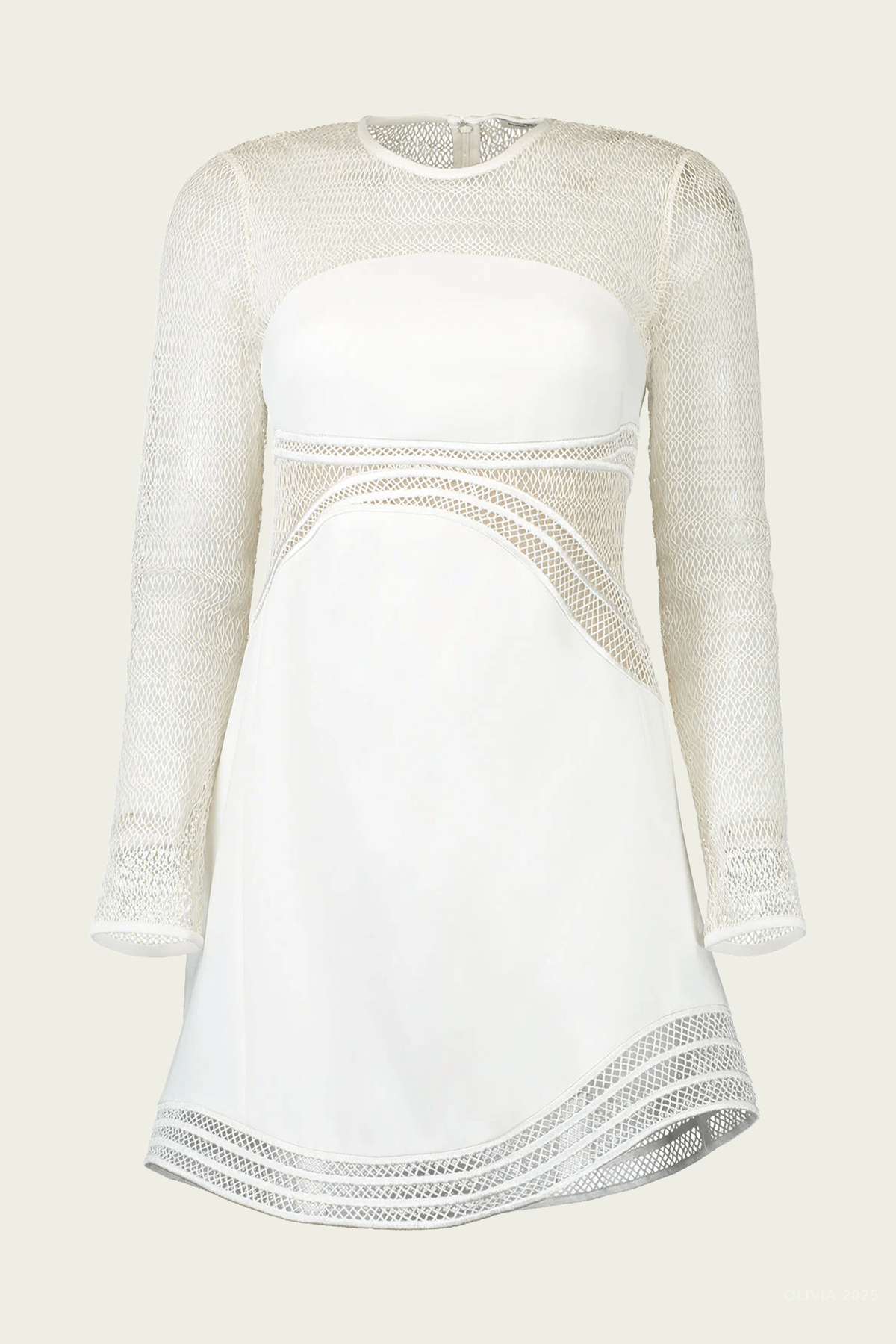 Blaise Mini Dress in Ivory - shop - olivia.com