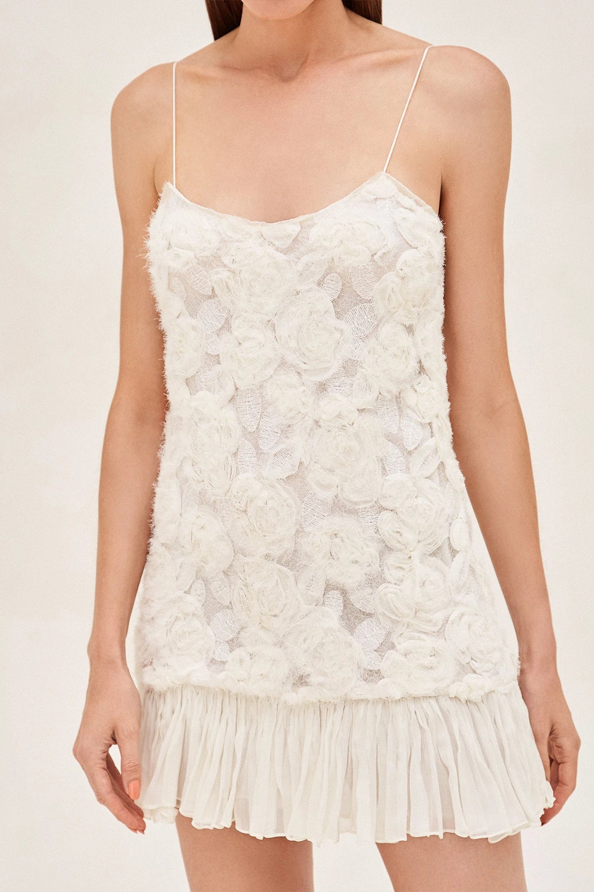 Blanc Mini Dress in Ivory - shop-olivia.com
